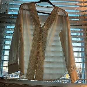 Ttahari crème blouse woman size M